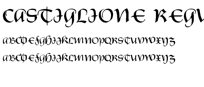 Castiglione Regular font